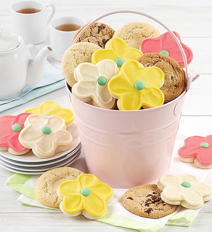 Mother's Day Pink Pail and Cookies