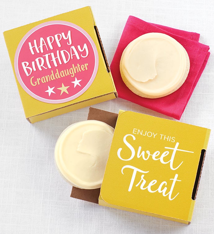 Happy Birthday Granddaughter Cookie Card