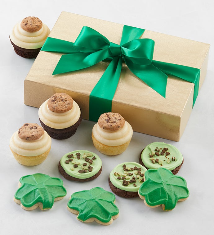 Assorted Buttercream Frosted Cupcakes and Cookies