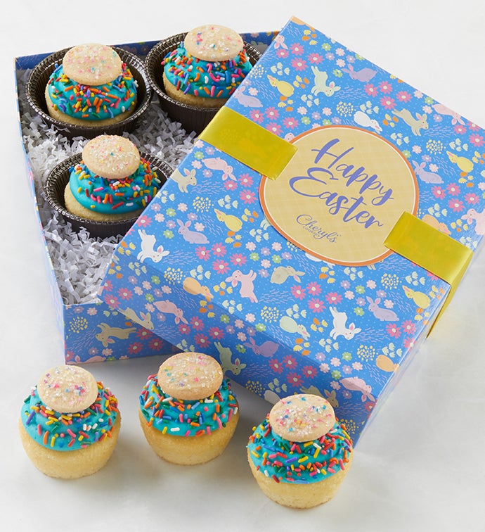 Buttercream Frosted Easter Celebration Sprinkle Cupcakes 6