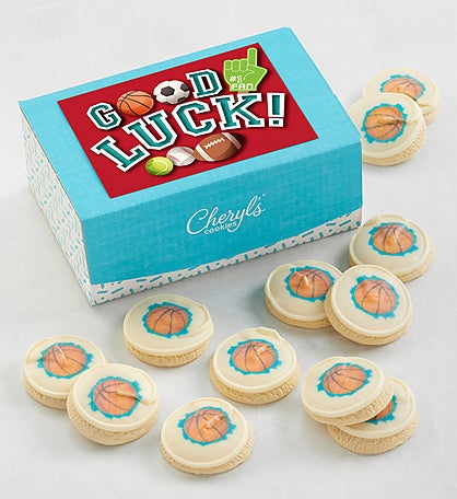 Good Luck Basketball Cookie Gift Box