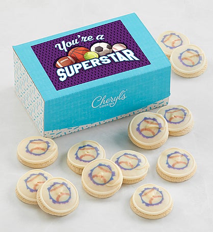 Superstar Baseball Cookie Gift Box