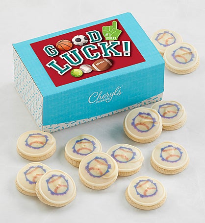 Good Luck Baseball Cookie Gift Box