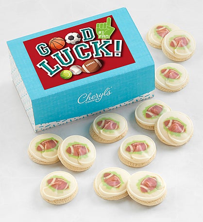 Good Luck Football Cookie Gift Box