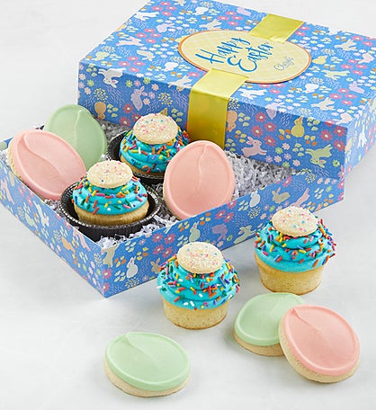 Easter Buttercream-Frosted Cupcakes & Cookies