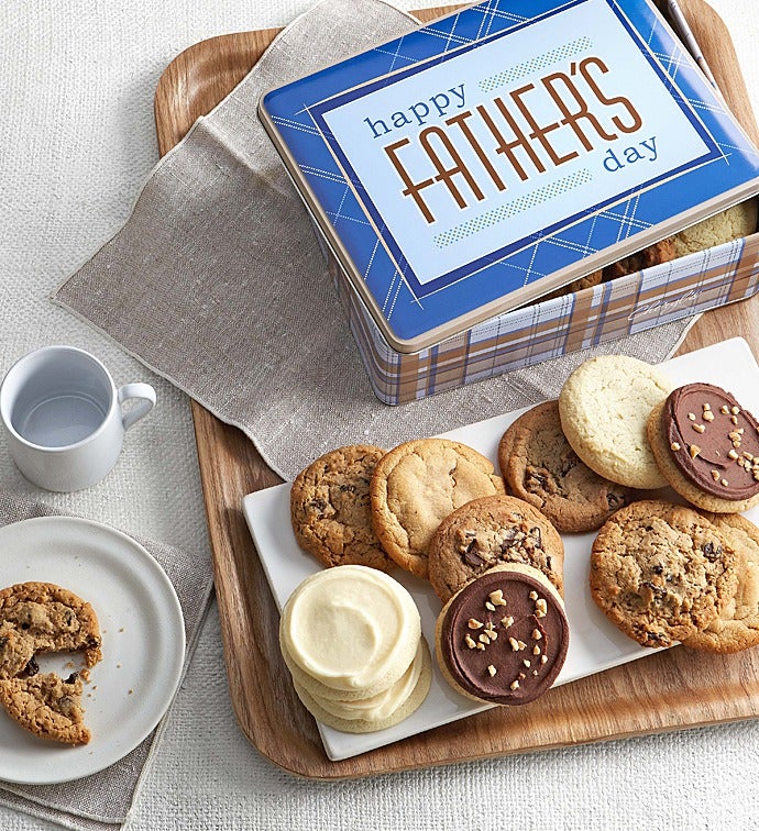 Father's Day Gift Tin Assorted Cookies