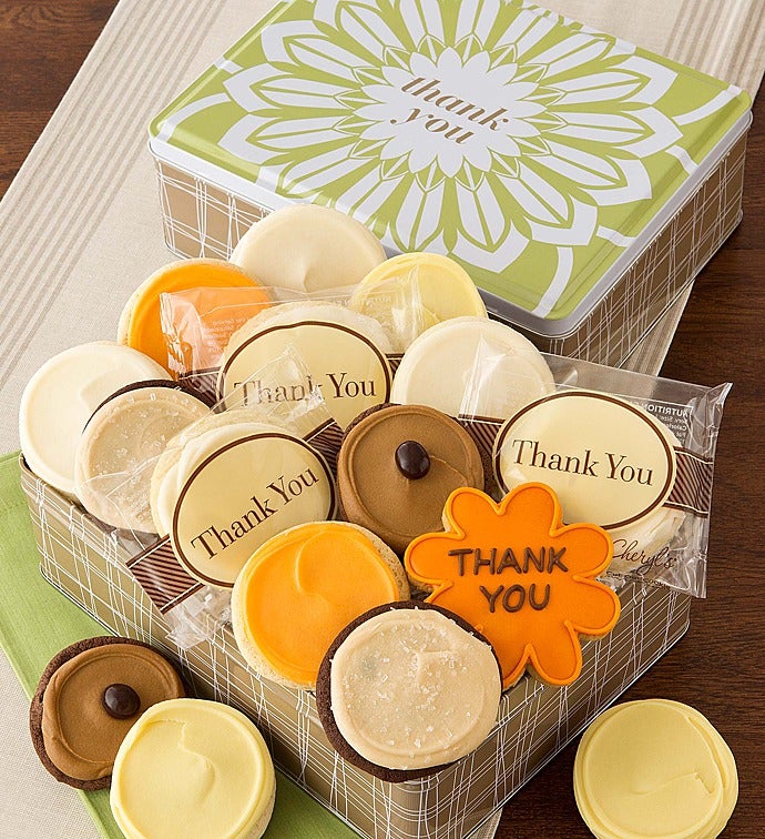 Thank You Gift Tin   Frosted Cookies