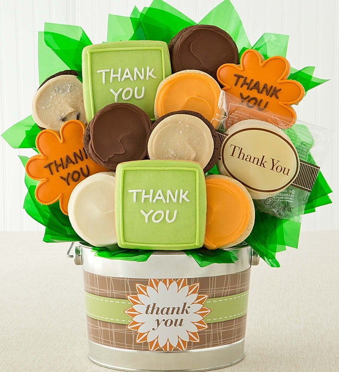 Thank You Cookie Flower Pot