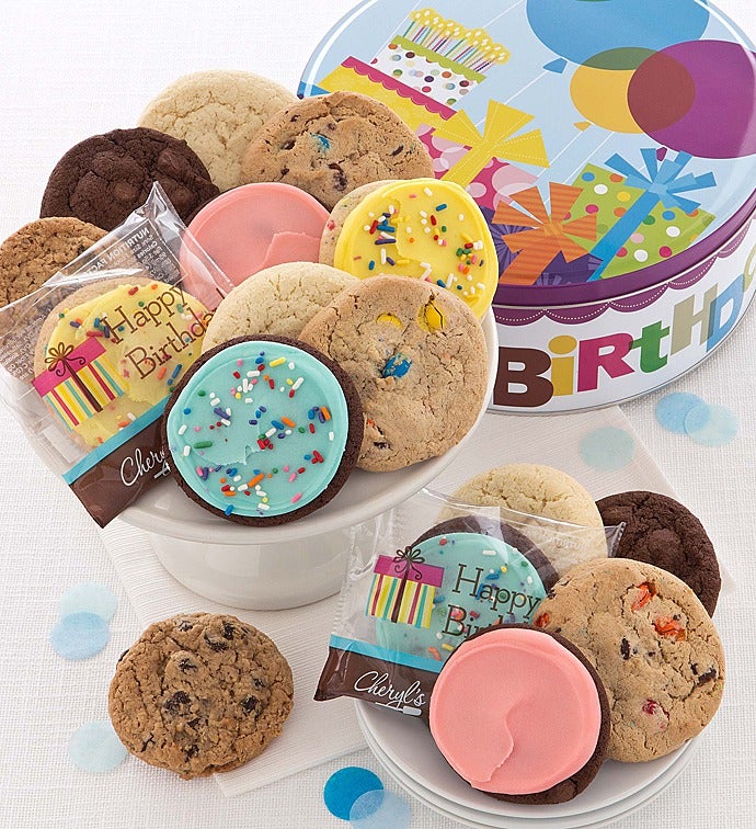 Musical Birthday Tin   Classic Cookies