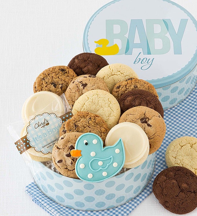 Welcome Baby Boy Gift Tin   Classic Assortment