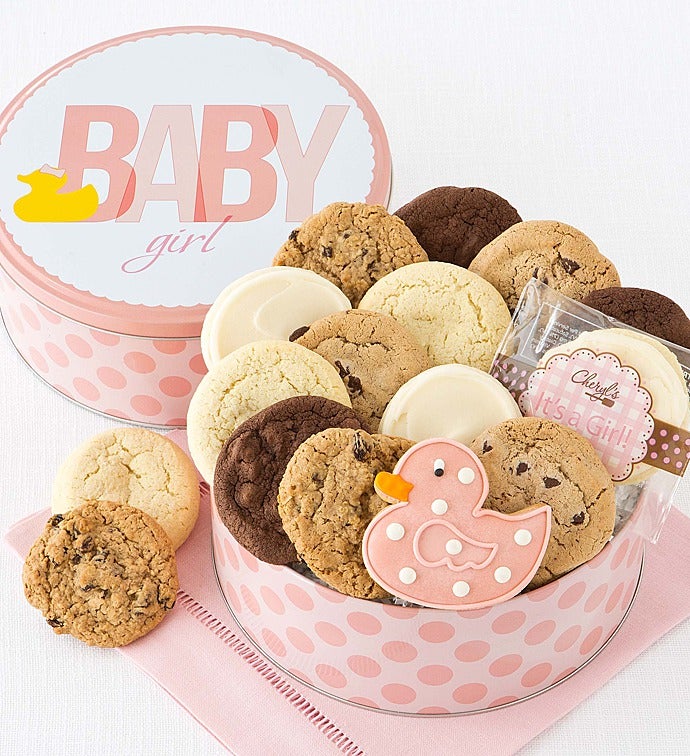 Welcome Baby Girl Gift Tin   Classic Assortment