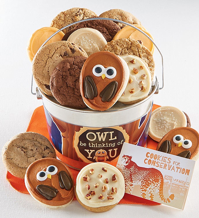 Owl Be Thinking of you Cookie Pail