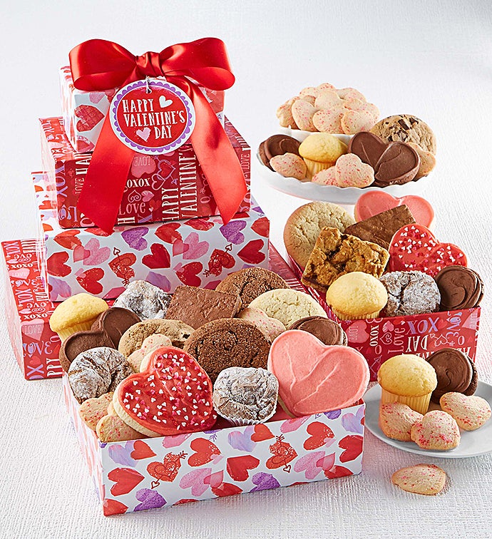 Valentine's Day Bakery Gift Tower