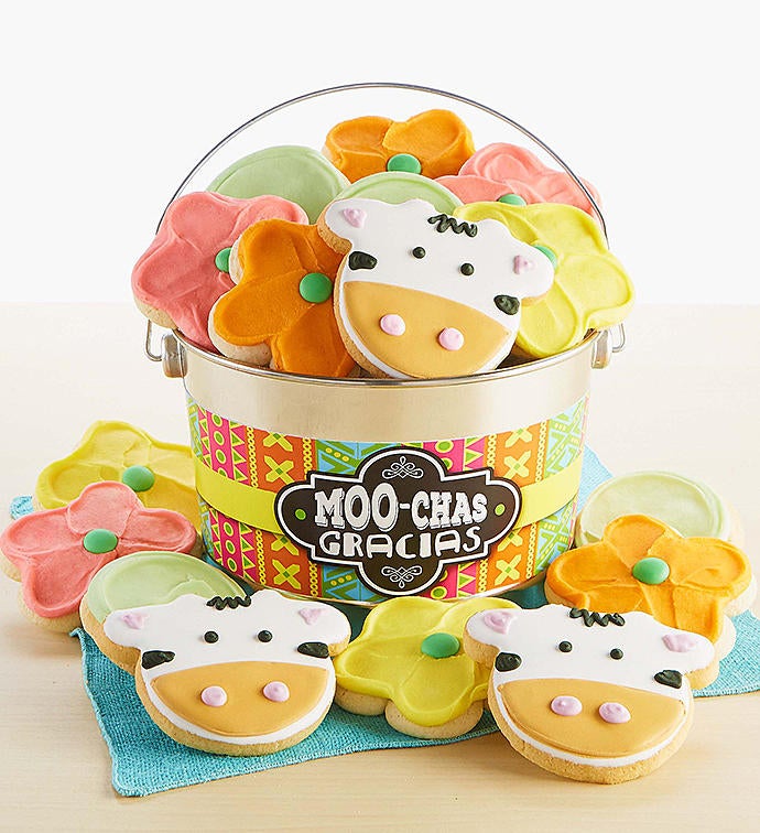 Moo chas Gracias Cookie Pail