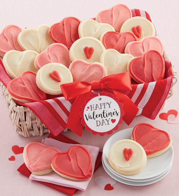 Buttercream Frosted Cutout Cookie Gift Basket Large