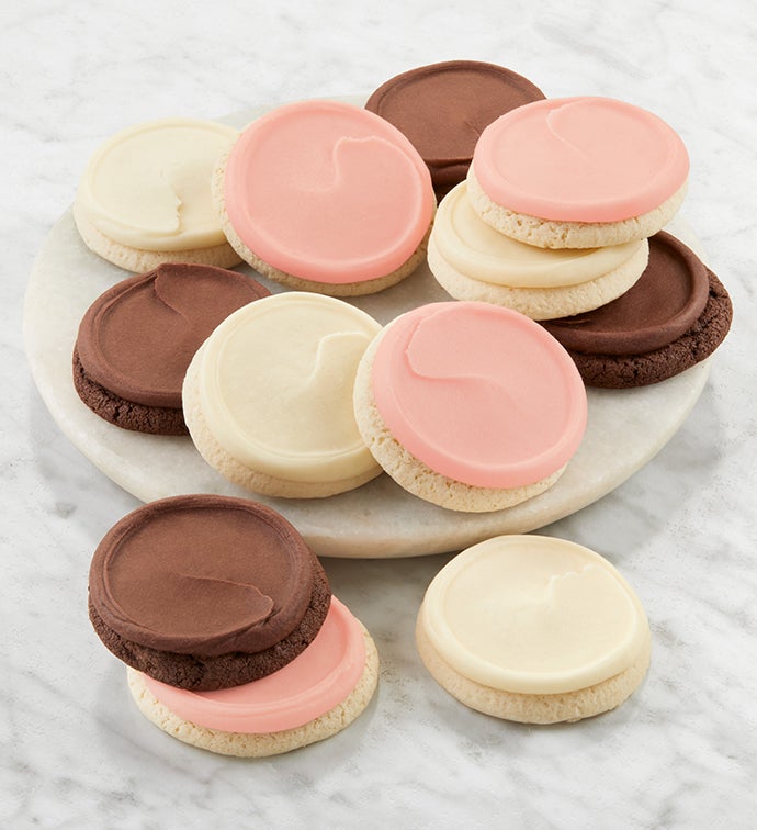 Bow Gift Box   Neapolitan Ice Cream Inspired Cookies