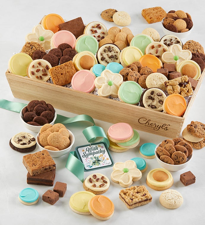 With Sympathy Gift Basket Premier