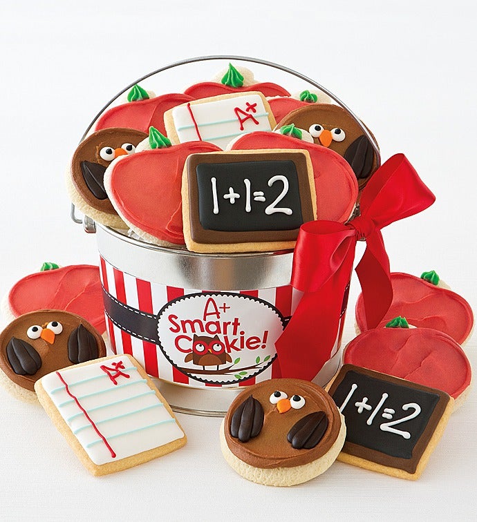 A+ Smart Cookie Frosted Cookie Gift Pail