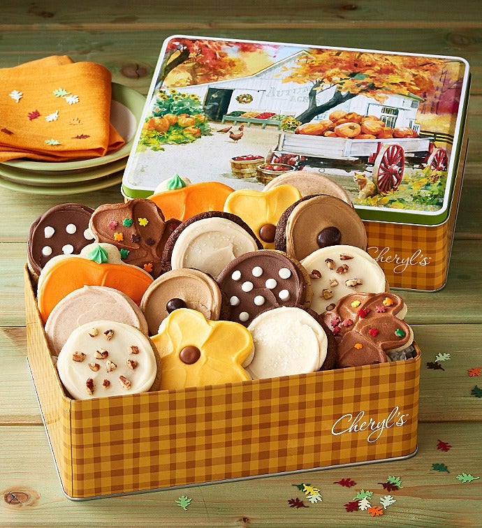 Autumn Gift Tin   Frosted Assortment