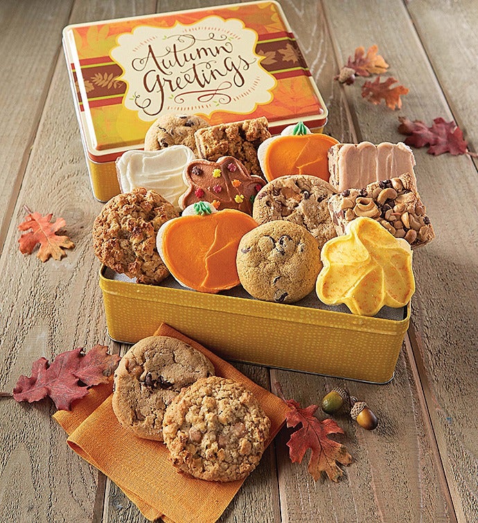 Autumn Gift Tin   Cookies & Brownies