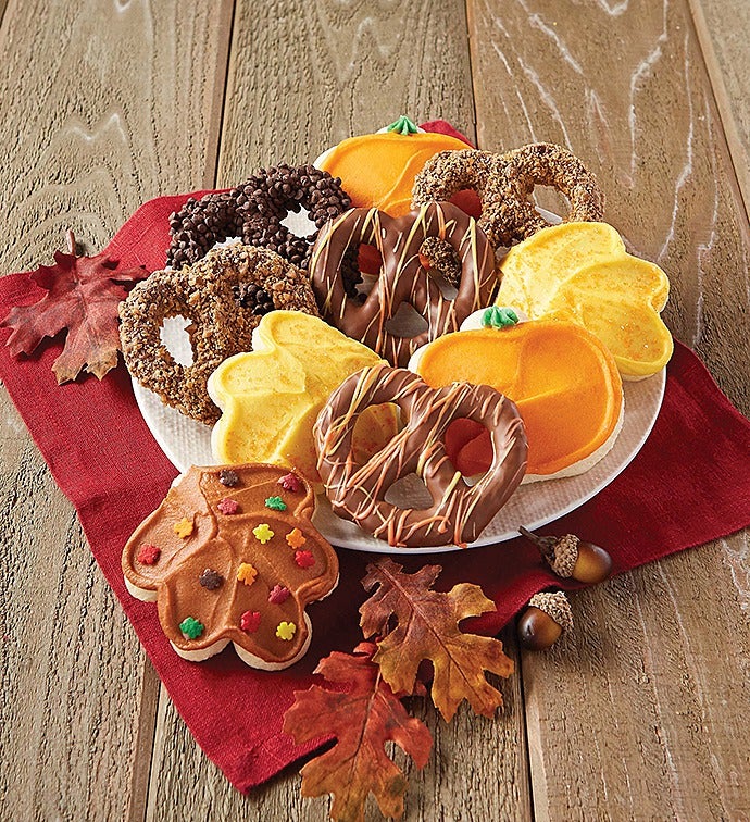 Fall Cookie and Pretzel Gift