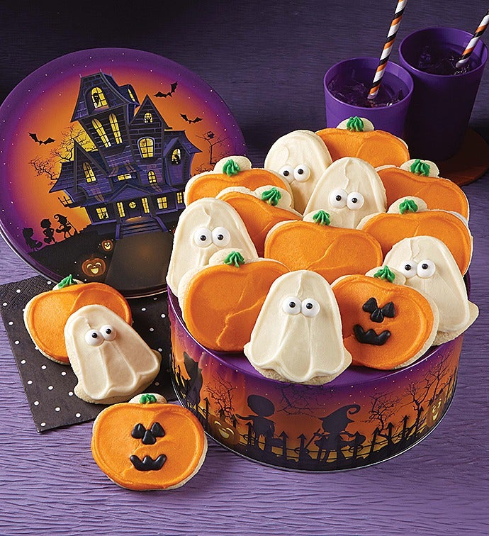 Haunted House Halloween Gift Tin   Cut outs