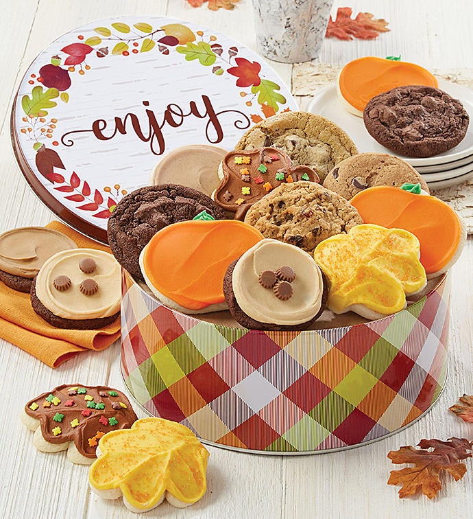 Autumn Greetings Gift Tin Create your own cookie assortment