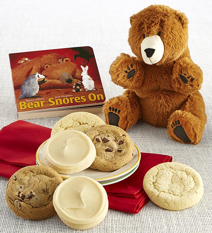 Bear Snores on Book and Plush Cookie Gift