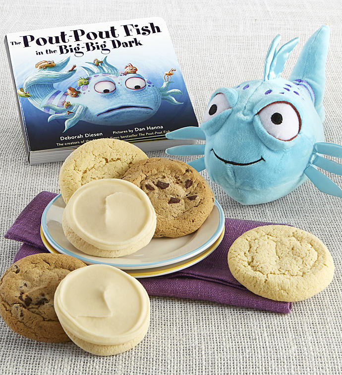 The Pout Pout Fish in the Big Big Dark Book and Plush Cookie Gift