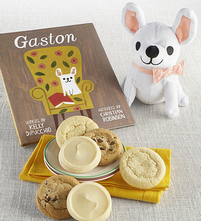 Gaston Book and Plush Cookie Gift