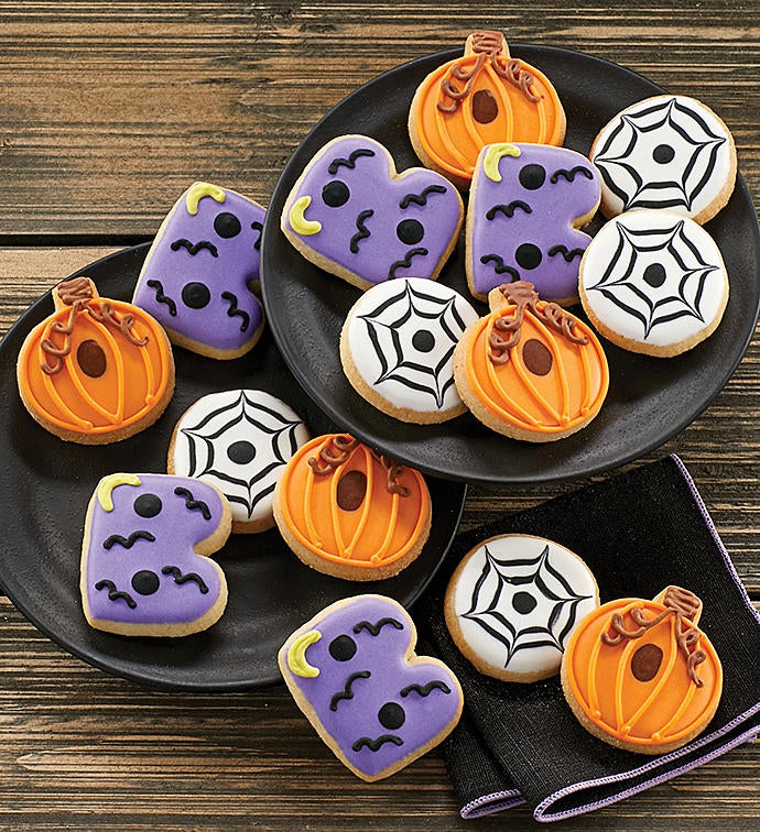 Mini Halloween Crunchy Sugar Cookies