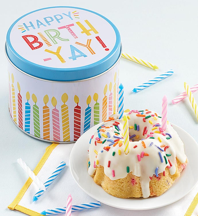 Birthday Mini Confetti Cake and Gift Tin