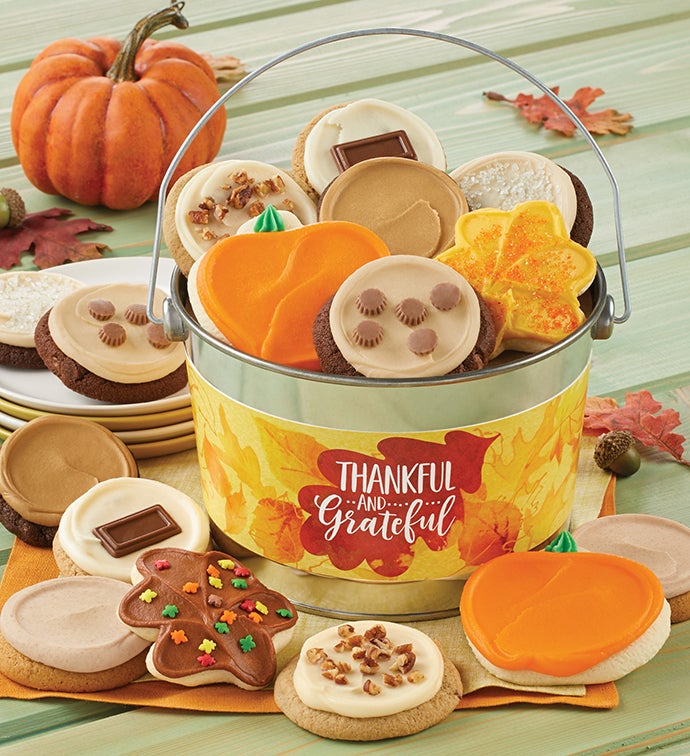 Thankful and Grateful Cookie Pail