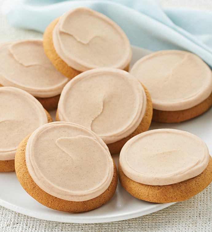 Buttercream Frosted Cinnamon Pumpkin Cookie Sampler