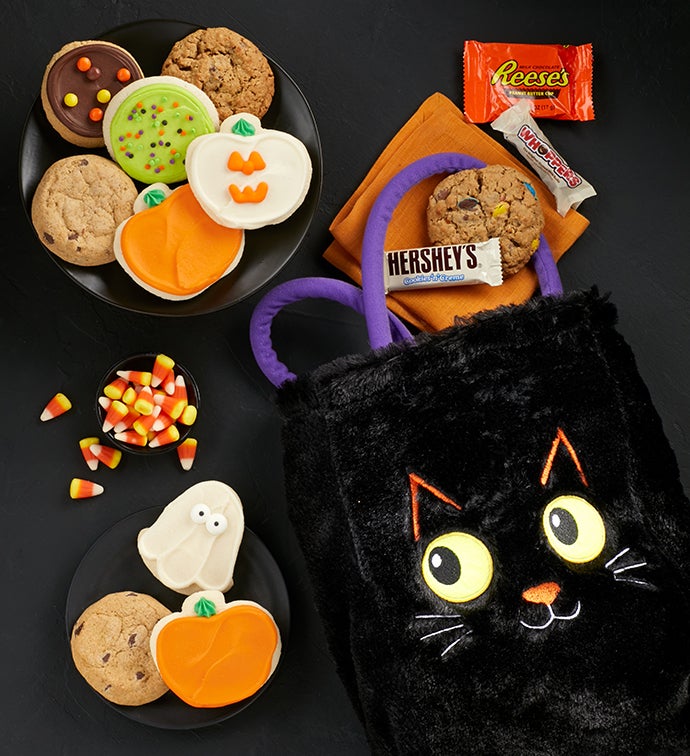 Halloween Cat Trick or Treat Tote