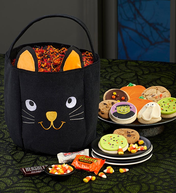 Halloween Cat Trick or Treat Tote