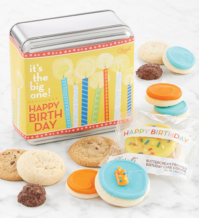 Big One Birthday Mini Treats Gift Tin