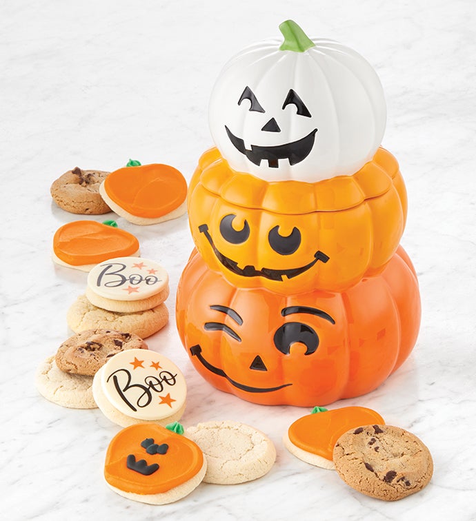 Collector's Edition Pumpkin Trio Cookie Jar