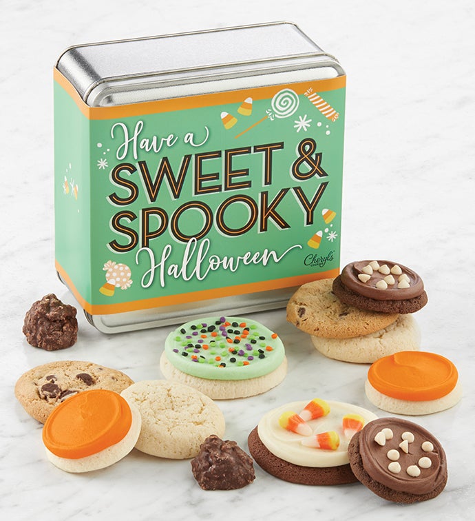 Sweet and Spooky Halloween Mini Treats Gift Tin