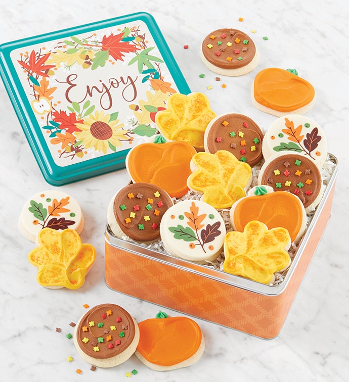 Enjoy Cut-Out Cookie Gift Tin