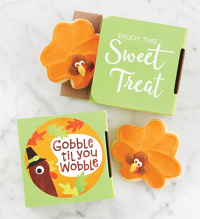 Gobble Til You Wobble Cookie Card