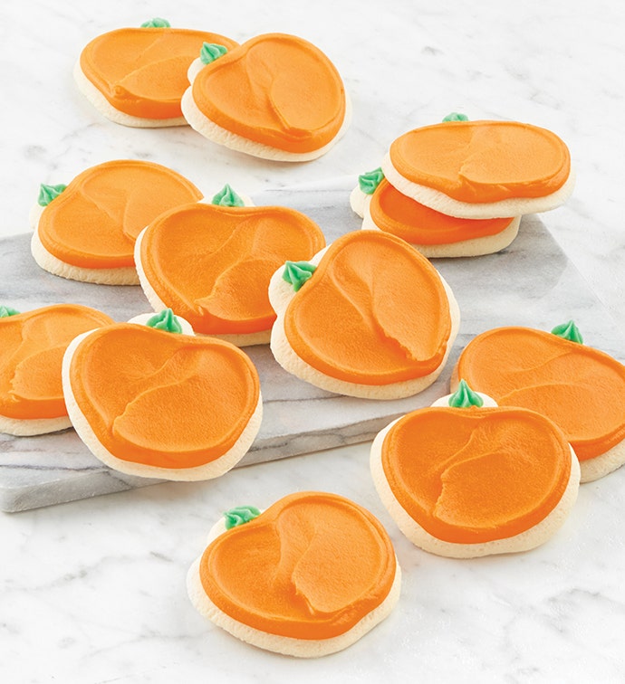 buttercream-frosted-pumpkin-cutout-cookies-cheryl-s-cookies