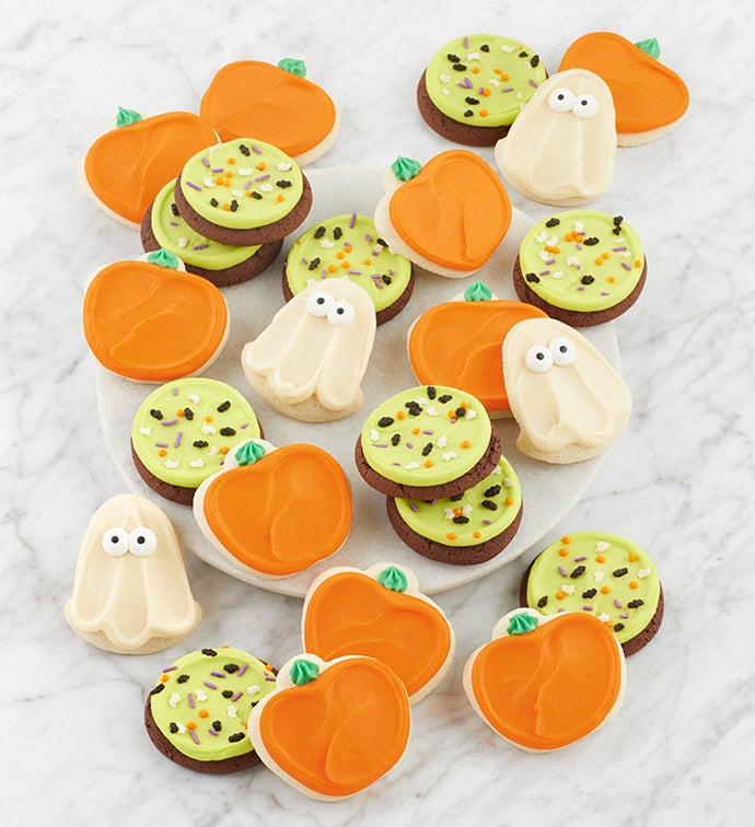 Buttercream Frosted Halloween Cutout Cookies