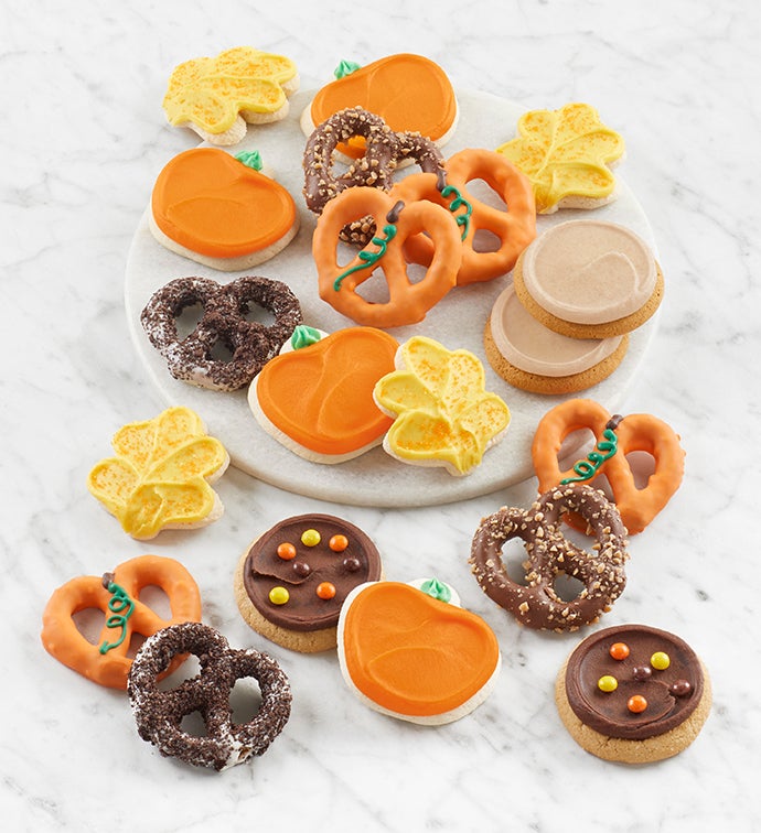 Fall Cookie and Pretzel Gift