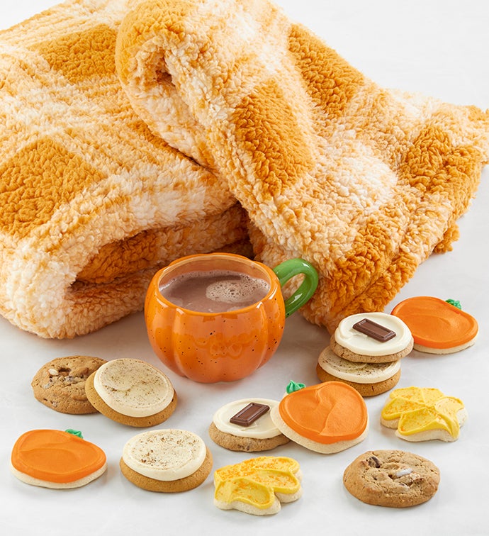 Cozy Fall Blanket & Mug Gift Set