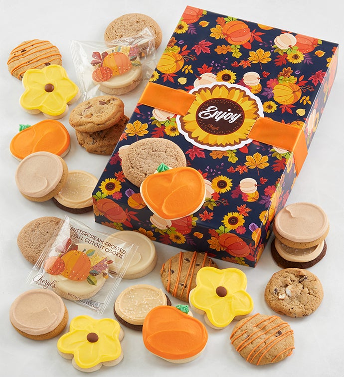 Fall Cookie Gift Box   24 Cookies
