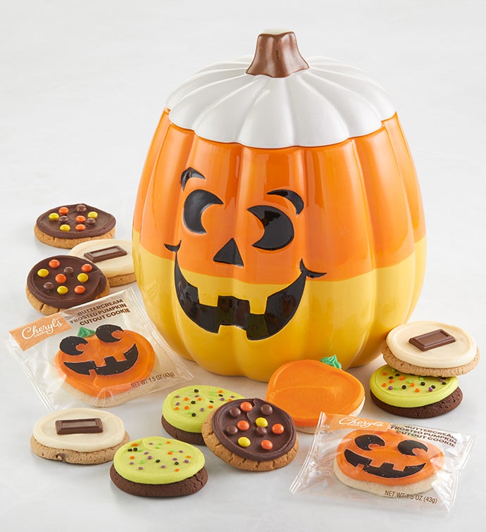 Collector's Edition Candy Corn Pumpkin Cookie Jar