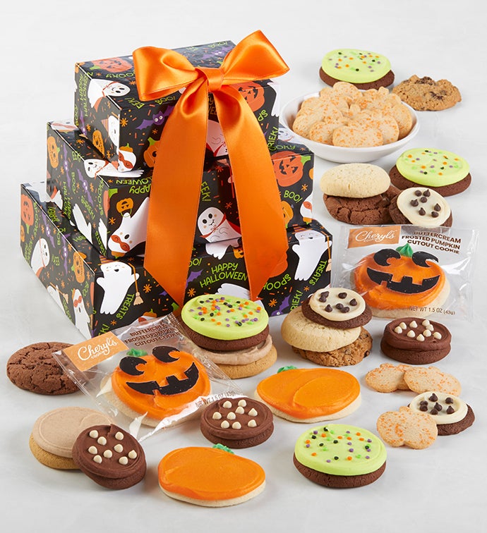Ghost & Pumpkin Gift Tower