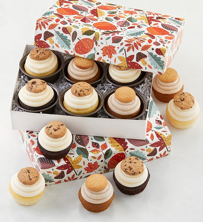 Assorted Frosted Fall Cupcakes   12