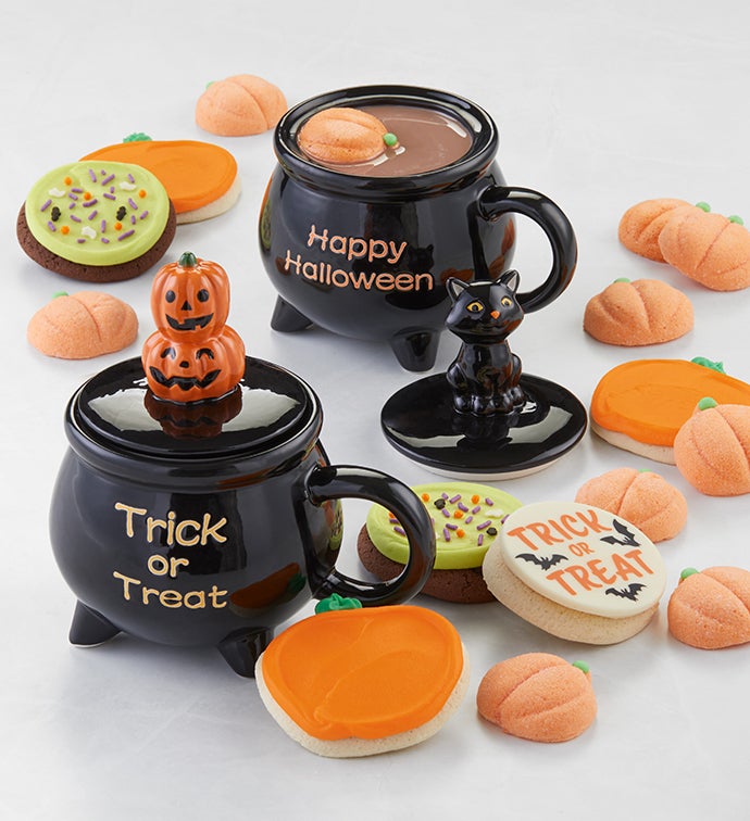 Cauldron Mugs & Marshmallows - Set of 2